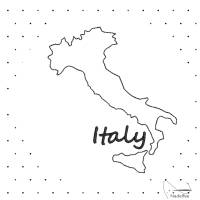 Stickdatei * Italy Italien * 90x100 mm Maschinenstickmuster digital