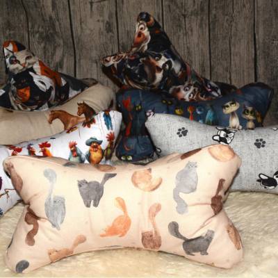 Tierischer Lesespaß-Leseknochen-Buchstütze-Nackenkissen-tolles Geschenk für Buchliebhaber und Leseratten
