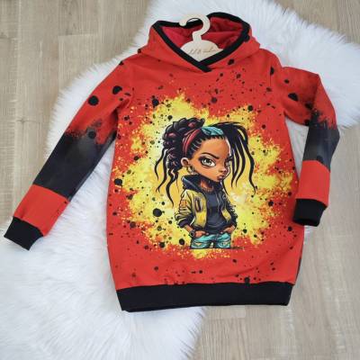 Langer Hoodie*Mädchen*Größe 134/140*Long-Kapuzenpulli