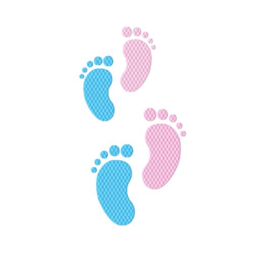Stickdatei Kleine Füße - zwei Größen, 10x10 und 13x18, Mutterpass, UHeft, Baby, Kind, Fuß