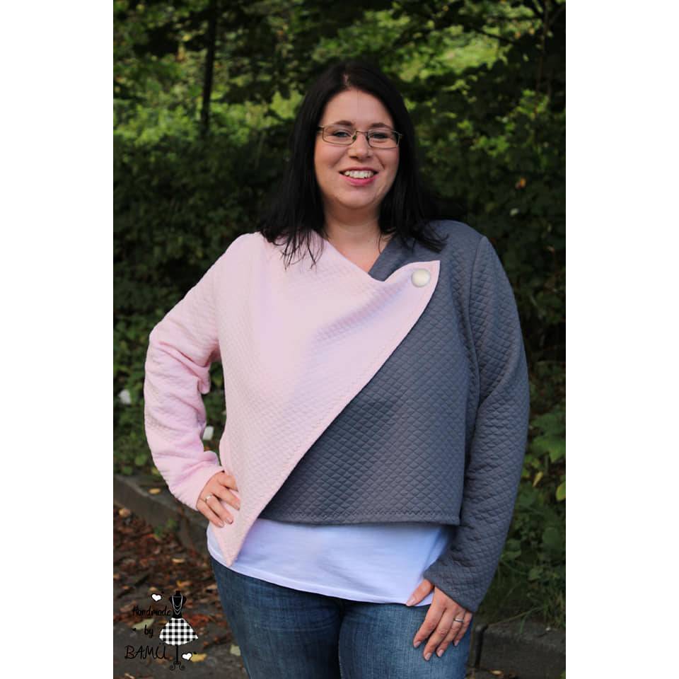 PDF-Schnittmuster Jacke Juna (Gr. 34-48) – Modische Jacke mit asymmetrischem Design und markanten Teilungsnähten. Bild 2