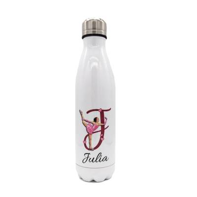 Trinkflasche Eiskunstlauf individualisiert, Edelstahl