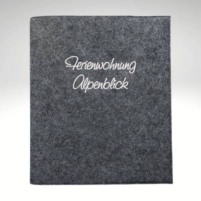 A4 Gästemappe Wunschtext Name personalisiert Infomappe Ferienwohnung