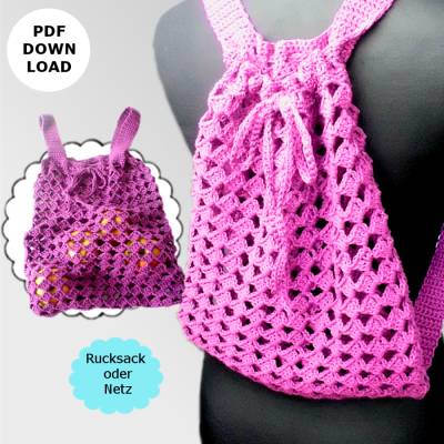 Häkelanleitung "Häkelnetz/Häkelrucksack Variano"