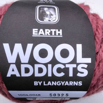  Wolle, Earth von WoolAddicts by LangYarns, Fb 48, altrosa, 50gr,  Alpaca, Polyacryl, Wolle, LL65m, dick, weich