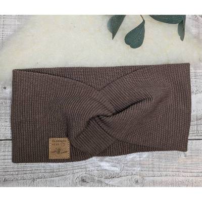 Stirnband/Haarband/Knotenstirnband braun