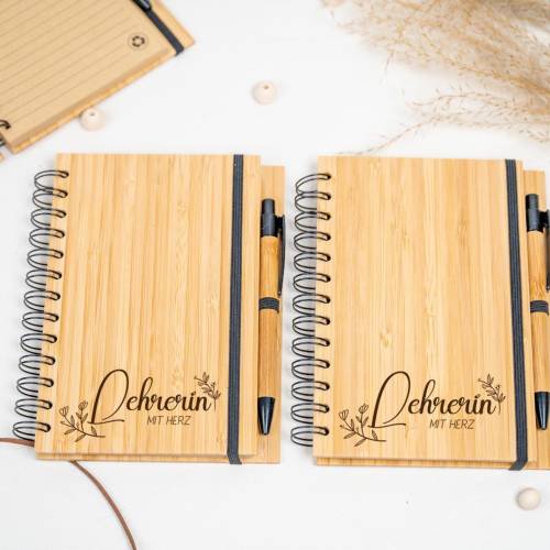 Notizbuch Lehrerin mit Herz l Geschenk l Abschiedsgeschenk l Notizheft l Geschenkidee I Geschenk I Schule I Lehrer 