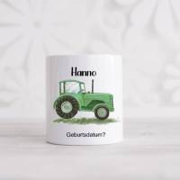 Kinder Spardose mit Namen personalisiert Traktor Junge Sparbüchse Geschenk Einschulung Geburtstag