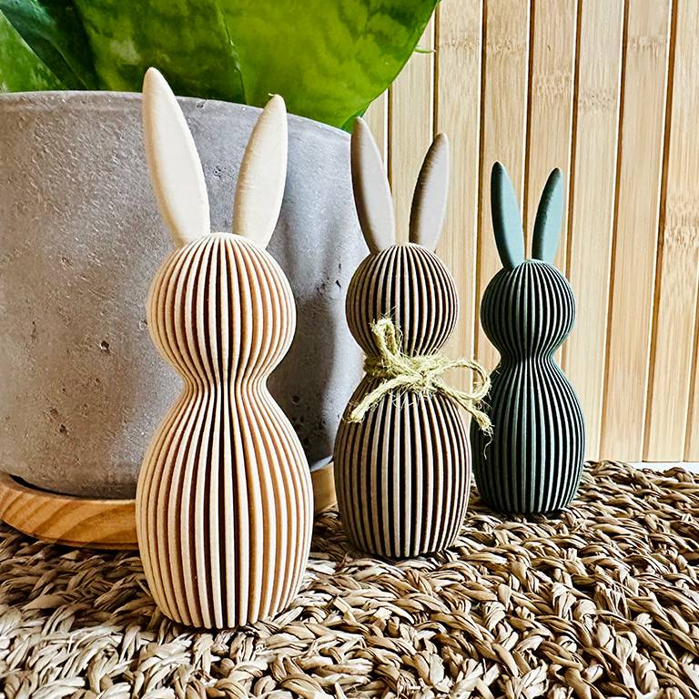 Osterhase griffelt, Stehohren, 3D-Druck, verschiedene Größen und Farben ...