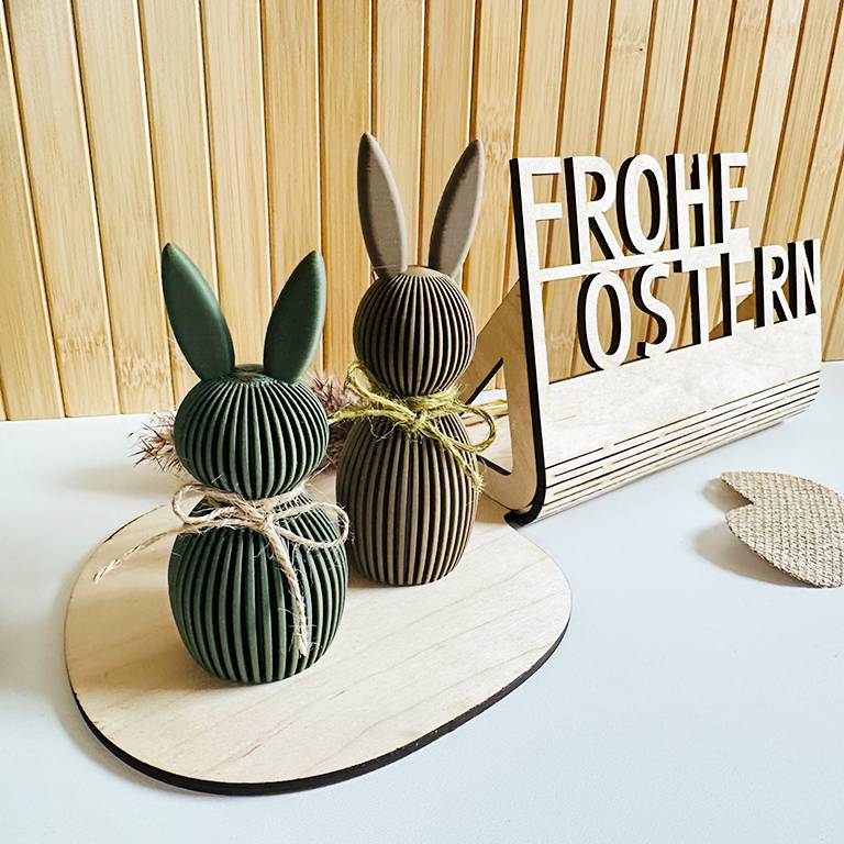 Osterhase griffelt, Stehohren, 3D-Druck, verschiedene Größen und Farben ...