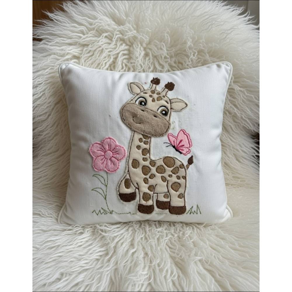 Stickdatei Giraffe 2 Doodle Applikation – Set 735 in 3 Größen für Stickmaschine Bild 1