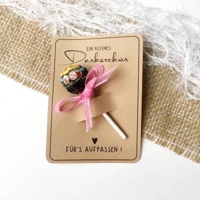 Druckvorlage kleines Dankeschön – DIY Dankeskarte zum Ausdrucken als Geschenkidee