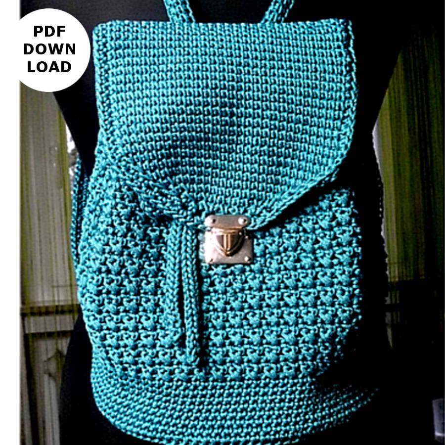 Häkelanleitung "Rucksack Gitta" Bild 1