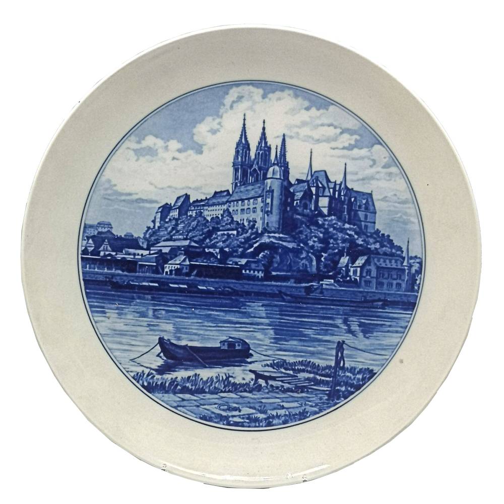 Meissen Wandteller Albrechtsburg und Dom