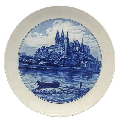 Meissen Wandteller Albrechtsburg und Dom