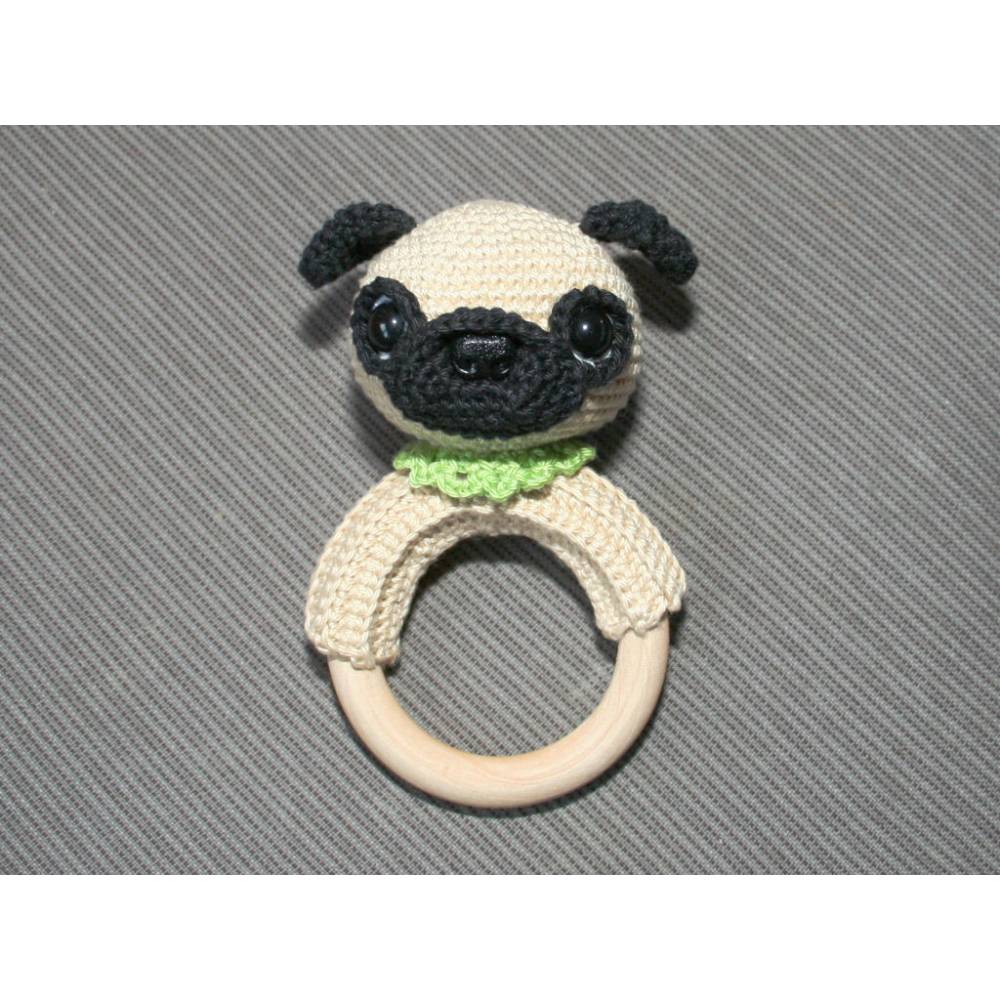 Mops - Rasselring, Greifring - Häkelanleitung Bild 4