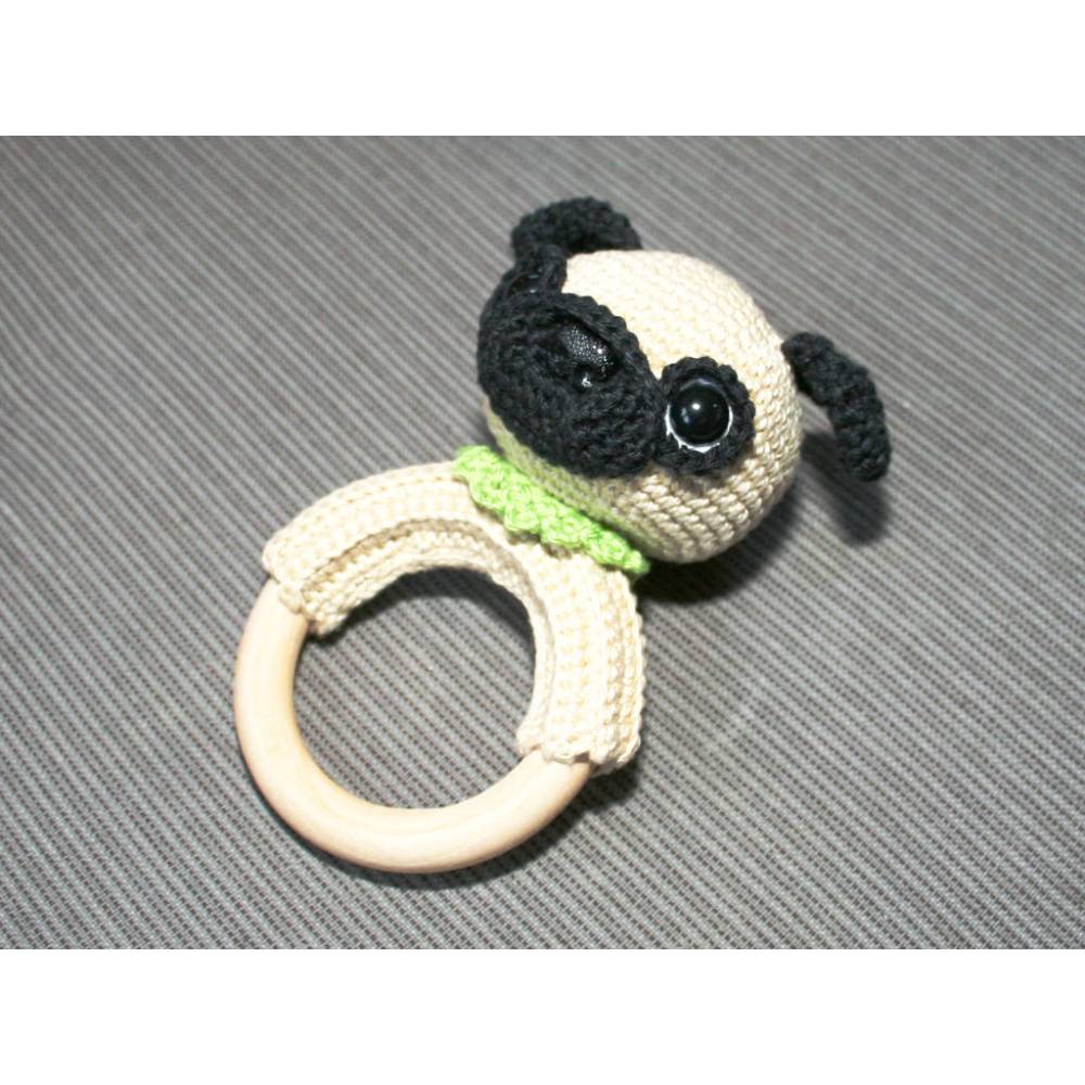 Mops - Rasselring, Greifring - Häkelanleitung Bild 7