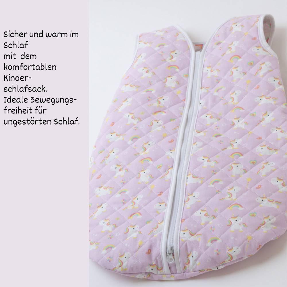 Babyschlafsack rosa Einhorn, Schlafsack fr Babys, Ganzjahres Schlafsack,  Neugeborenen Schlafsack