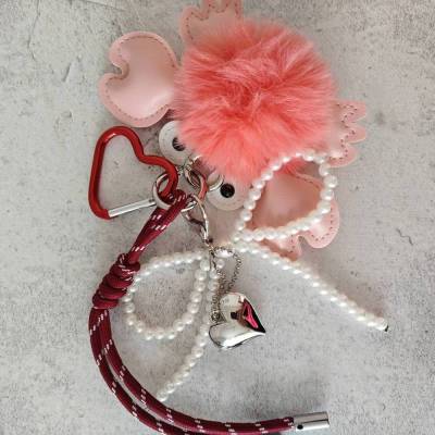 Taschenanhänger mit kleiner Krabbe und Big Charms  für deine Tasche oder als Schlüsselanhänger