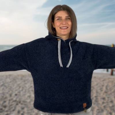 Schnittmuster Damen Hoodie Yella + Nähanleitung Gr. 34-54