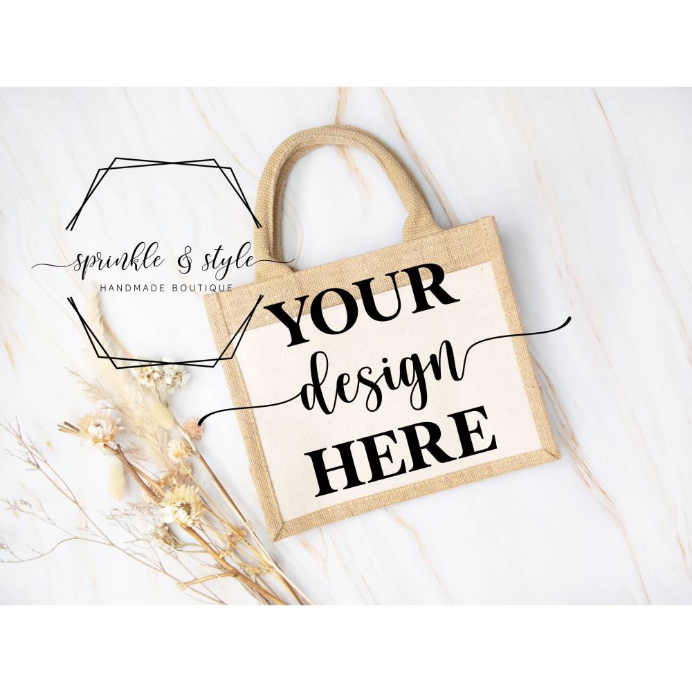 Jutetasche Mockup für Designer, Jute Bag Mockup Tote Mockup Shopping Bag Mockups Shopping Tote Mock Up Tasche Bild 1