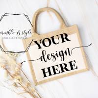 Jutetasche Mockup für Designer, Jute Bag Mockup Tote Mockup Shopping Bag Mockups Shopping Tote Mock Up Tasche