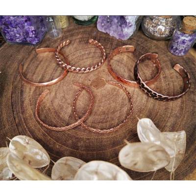 Minimalistisches Armband Kupfer Handgefertigt diverse Varianten