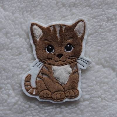 Applikation niedliche Katze, Kätzle  Aufnäher