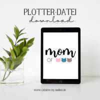 Plotterdatei "mom of cats" | SVG JPEG PNG