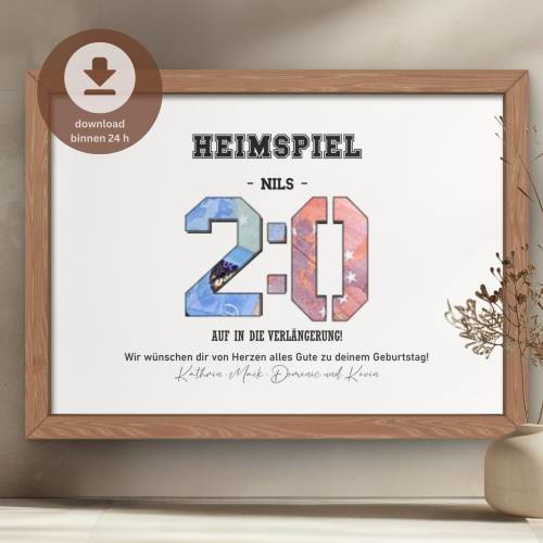 20. Geburtstag Geldgeschenk personalisiert | 20 Geburtstag Mann Geburtstagsgeschenk  | DIY Geld-Geburtstagskarte | PDF D