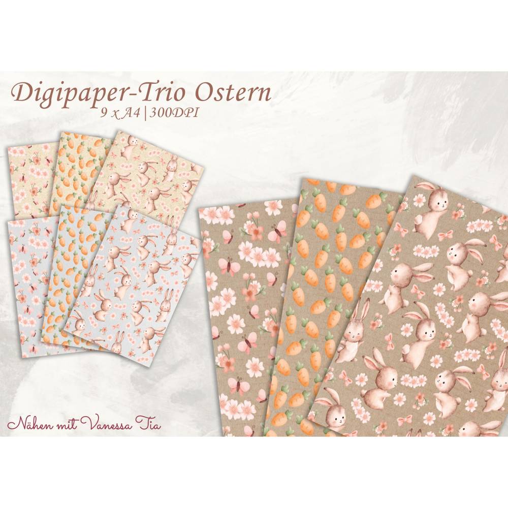 Dezent Und Schön - Digipapier | Ostern Bild 1