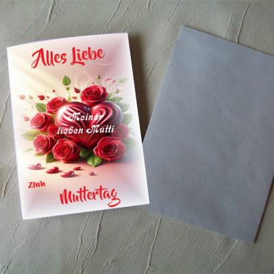 Muttertag, Glückwunschkarte, Klappkarte, Glückwünsche,