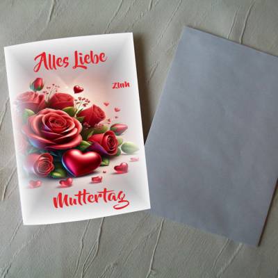 Muttertag, Glückwunschkarte, Klappkarte, Glückwünsche,