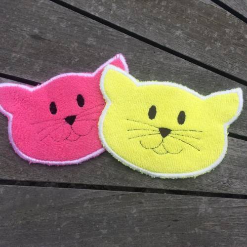 SpülPad Katze Stickdatei ITH 13x18 cm Spüllappen Spültuch Pad