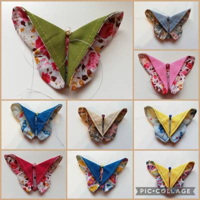 Origami Schmetterling Stoffschmetterling Ostern Deko Anhänger 