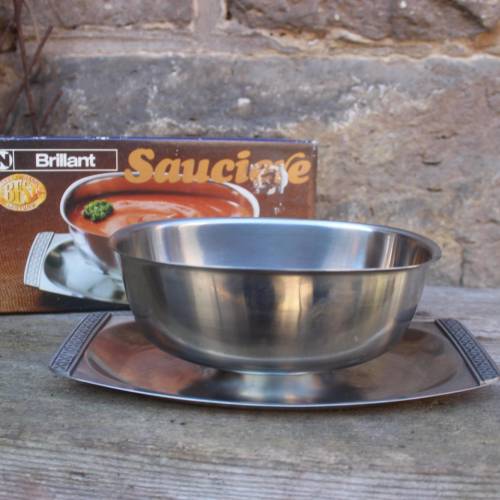 Sauciere Edelstahl Brillant Vintage 70er 80er Jahre