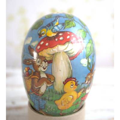 Osterei aus Pappe Papp-Ei Candy Container Ostalgie