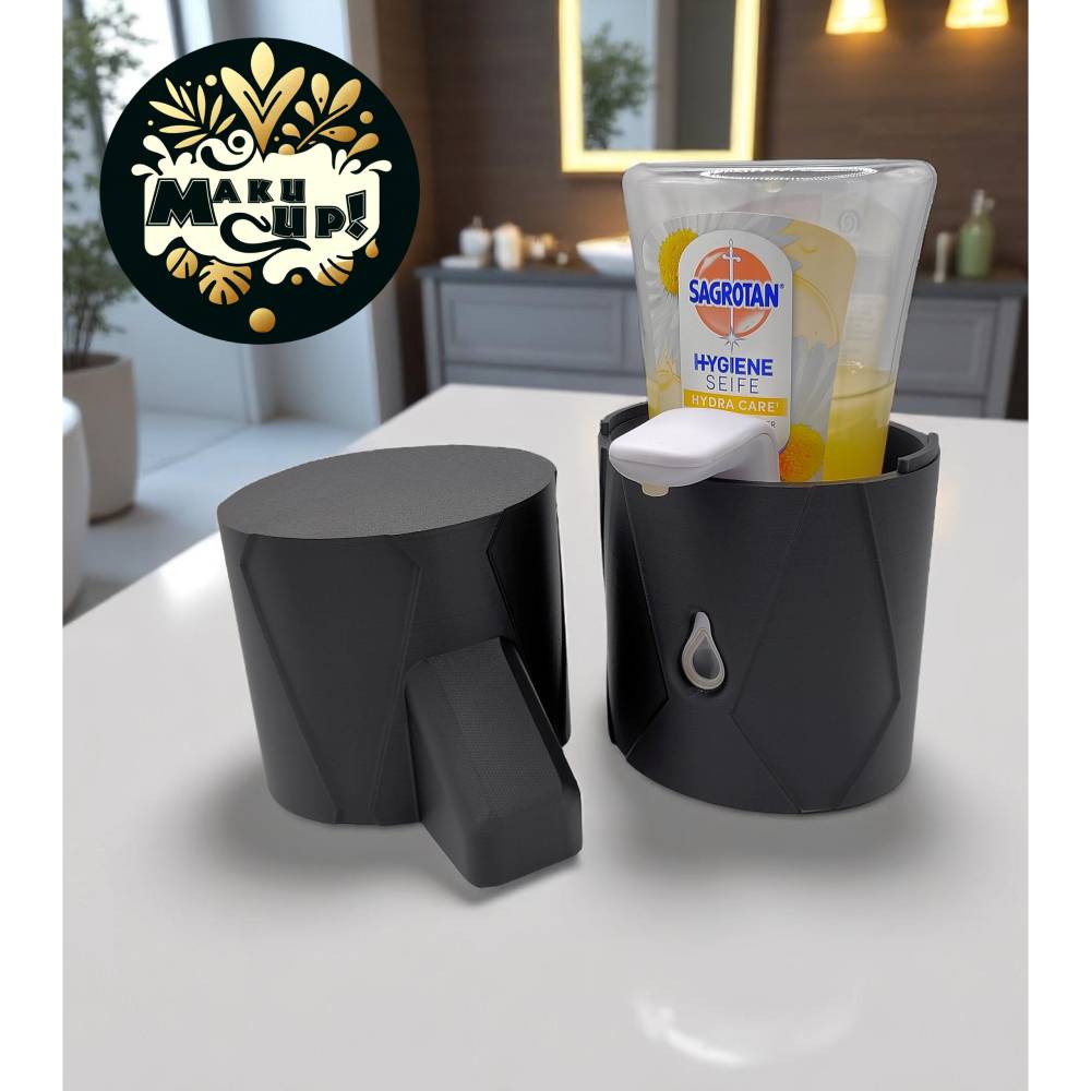 Maku Up Seifenspender Schutzhülle für Sagrotan No-Touch – Modernes Design - Dettol Soap Dispenser - Bad Zubehör Bild 1