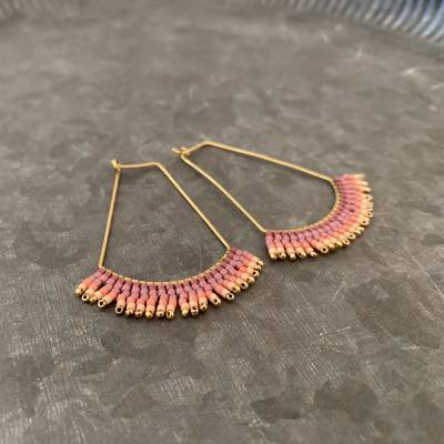 Ohrhänger Almost Summer Nô 2 – Federleichter, handgefertigter Ohrschmuck aus japanischen Saatperlen