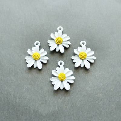 Gänseblümchen Anhänger 20,5 x 16,5 mm 4 Stück