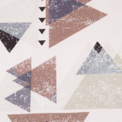 Jersey modern Dreiecke, Meterware, 95% Baumwolle, 5% Elasthan