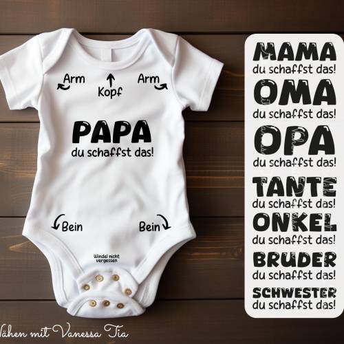 Baby Body Plott | Du Schaffst Das! SVG DXF