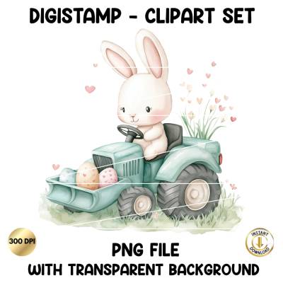 Digistamp Hase Ostern, Clipart Hase, Plotterdatei Ostern, Cricut, Osterhase, PNG Frühling, Digi stamp, Digitale Dat