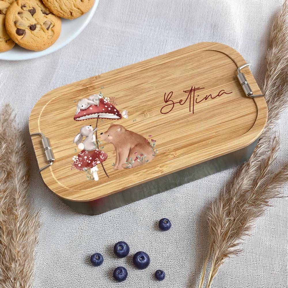 Brotdose personalisiert | Kindergarten | Einschulung | Brotdose für Kinder | Edelstahl | Vesperdose | Lunchbox
