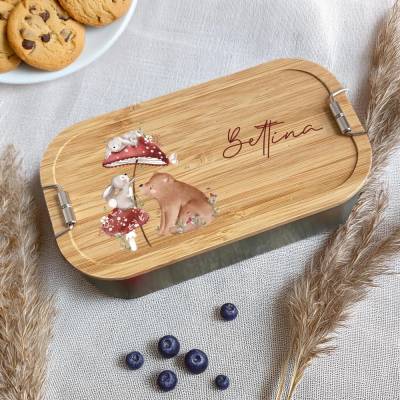 Brotdose personalisiert | Kindergarten | Einschulung | Brotdose für Kinder | Edelstahl | Vesperdose | Lunchbox | Schule