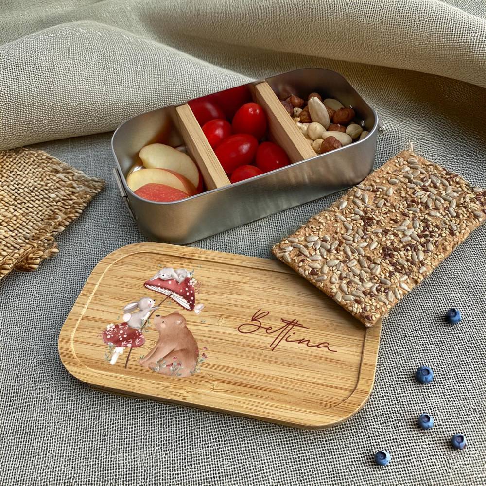 Brotdose personalisiert | Kindergarten | Einschulung | Brotdose für Kinder | Edelstahl | Vesperdose | Lunchbox
