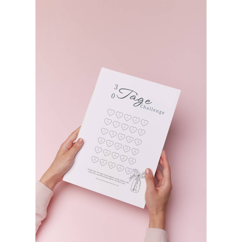 30 Tage Challenge Selbstfürsorge pdf | Abendritual | Zieleplaner deutsch | besserer Schlaf Bild 3