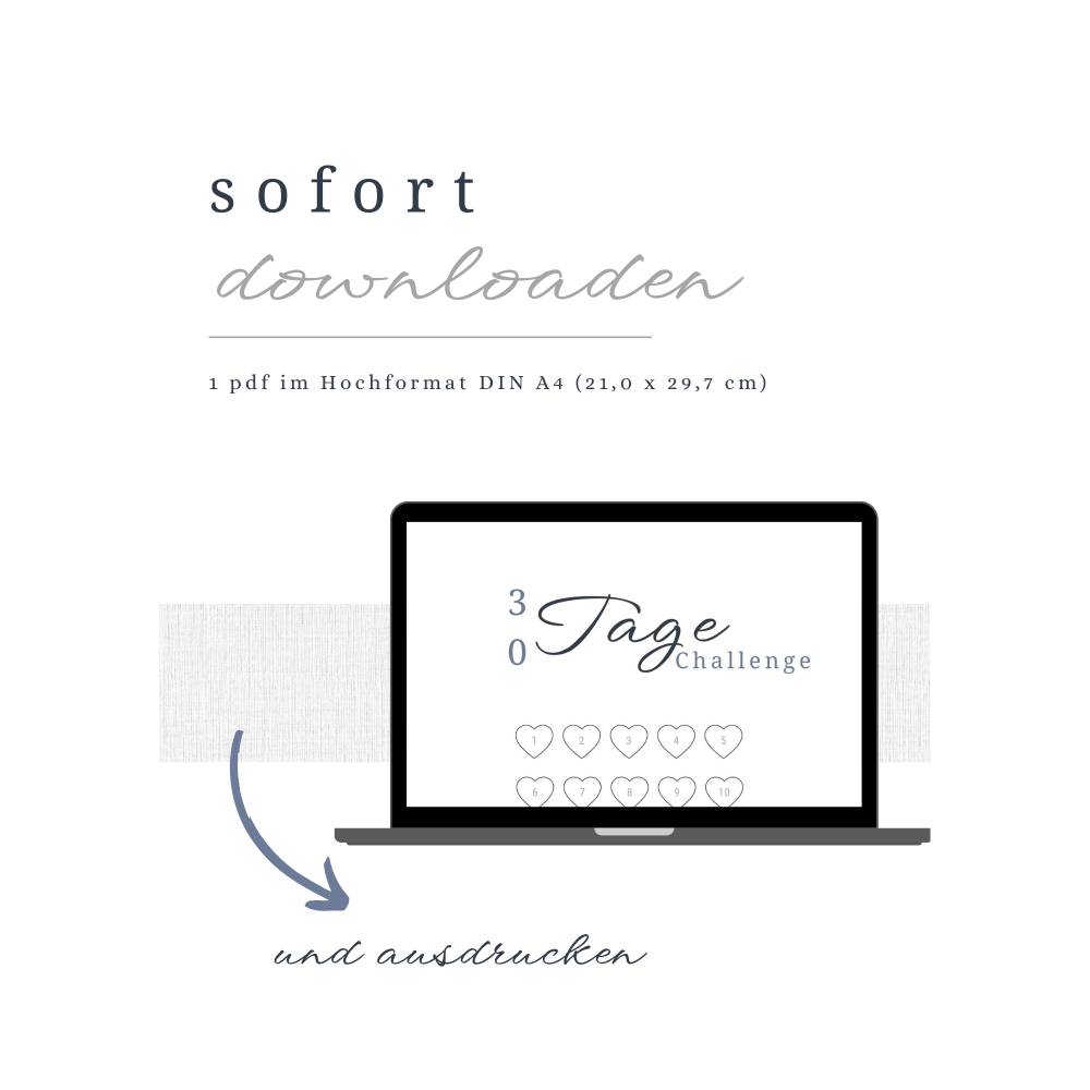 30 Tage Challenge Selbstfürsorge pdf | Abendritual | Zieleplaner deutsch | besserer Schlaf Bild 4