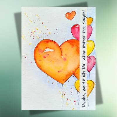 Danke, wollte ich schon immer mal sagen - Postkarte | Danke | Muttertag | jederzeit
