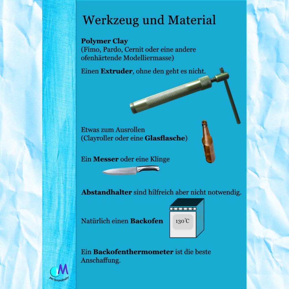 PDF Mini Workbook Extruder Cane  auch für Anfänger Perlen-basteln mit Modelliermasse Bild 3